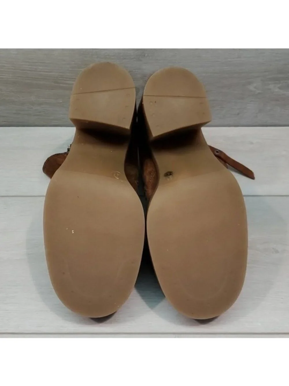 Steve Madden Women Moby Ankle Leather Platform Heels shoes boots sz 11